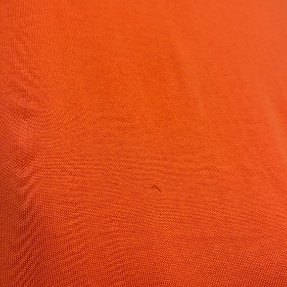 Paul Stuart Polo Long Sleeve Size Large Made in Italy Orange Sportswear - Picture 9 of 16